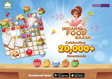 Indian Food Baash is celebrating 20000+ downloads!