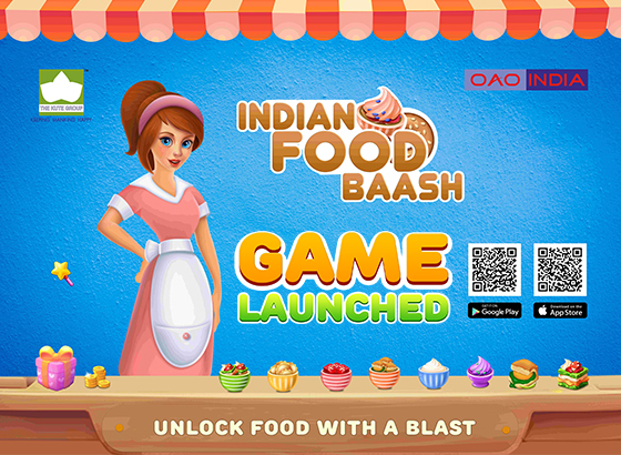 Indian Food Baash game by OAO INDIA launched on Jan 1, 2021