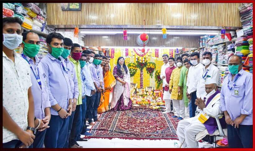 Diwali Celebration at Radha Cloth Center, Beed