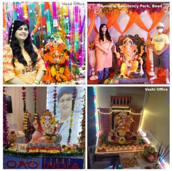 Celebrations of Ganesh Festival at The Kute Group’s various offices