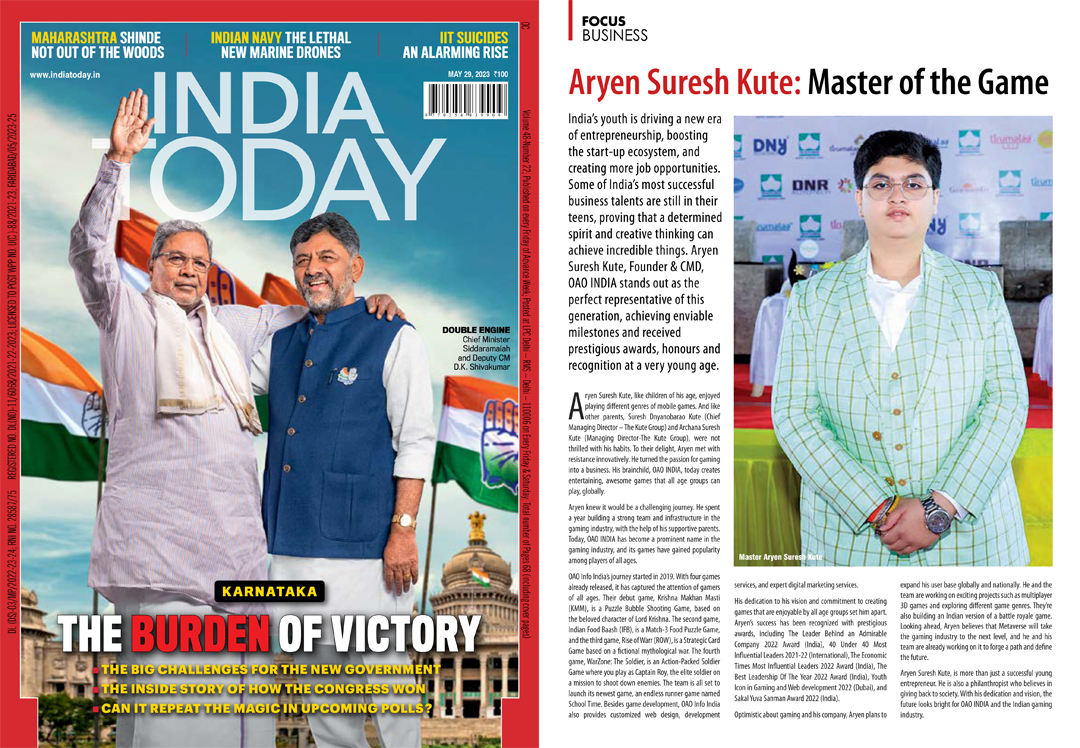 Master Aryen Suresh Kute : Master Of The Game – India Today Magazine